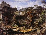 Joseph Anton Koch Swiss Landscape oil painting